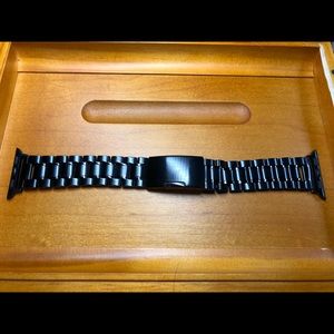Stainless Steel Apple Watch Band Black 38 or 40mm